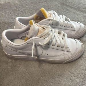 Nike White and Yellow Women's Sneakers